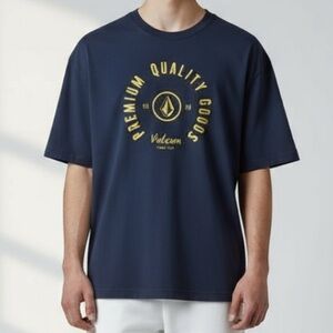 Volcom Navy Graphic T-Shirt | Size M